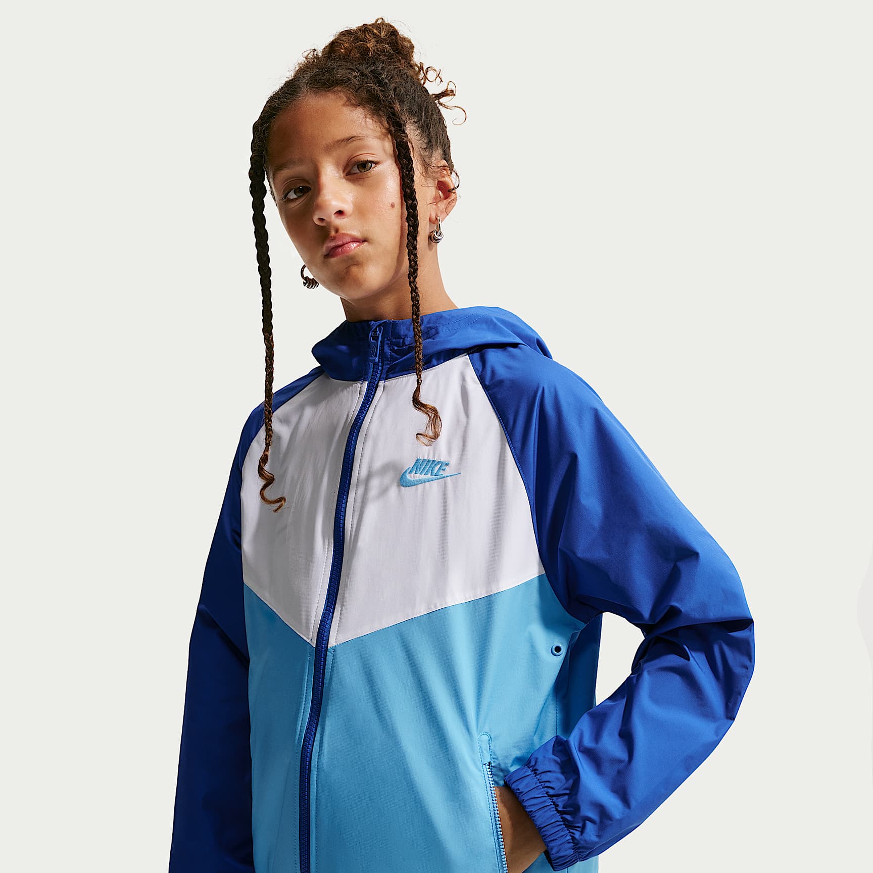 Nike Sportswear Windrunner Big Kids' Hooded Repel Jacket. Nike.com